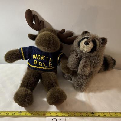 Alaska Moose and Raccoon Puppet