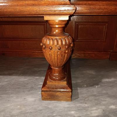 STUNNING HANDCRAFTED, HAND CARVED ANTIQUE SIDEBOARD WITH MARBLE TOP