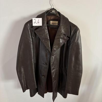 Size 44 Leather Coat