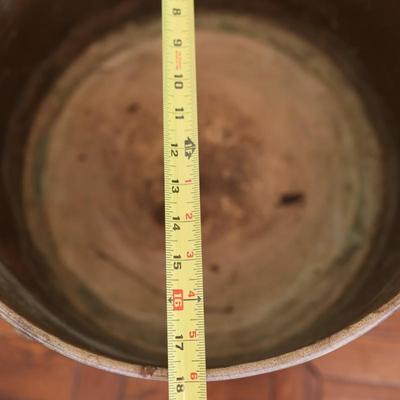 Large Vintage Brass Claw Footed Planter