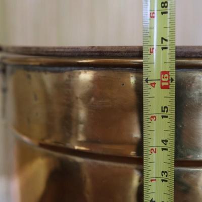 Large Vintage Brass Claw Footed Planter