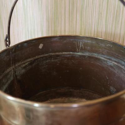 Large Vintage Brass Claw Footed Planter