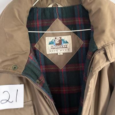 Large Grizzly Mens Coat