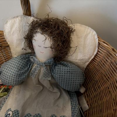 Angel Doll and Basket