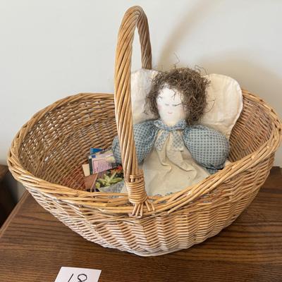 Angel Doll and Basket