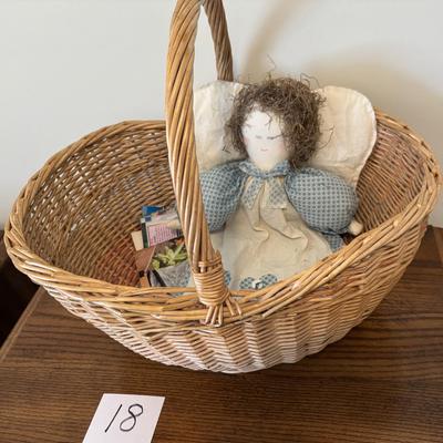 Angel Doll and Basket