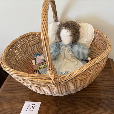 Angel Doll and Basket