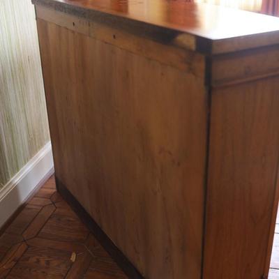 Wood Console with Two Wire Doors (See Details)