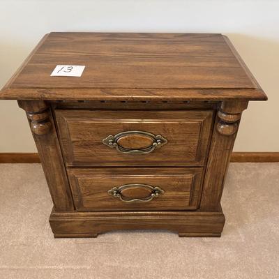 Vintage Wood Nightstand