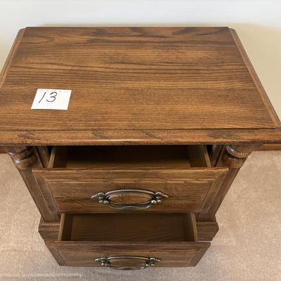 Vintage Wood Nightstand