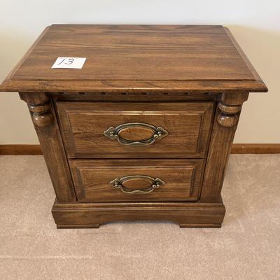 Vintage Wood Nightstand
