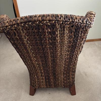 Wicker Arm Chair with Cushion
