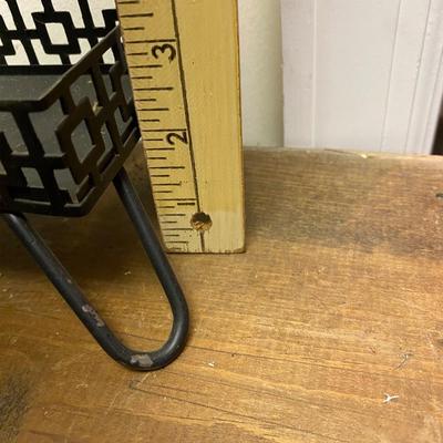 VIntage Lamp with attached Metal Tray