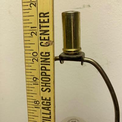 VIntage Lamp with attached Metal Tray