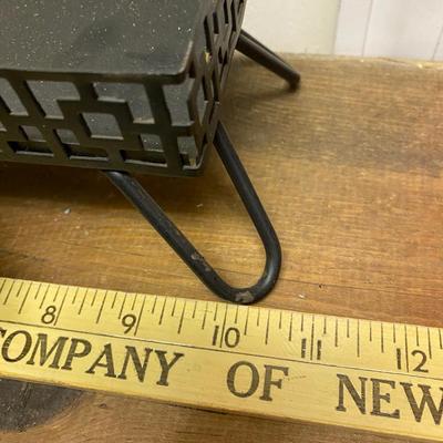VIntage Lamp with attached Metal Tray