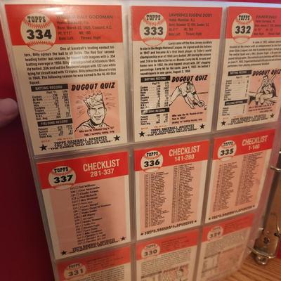 1991 1953 Topps Archives Baseball Cards Reprints 1 thru 337
