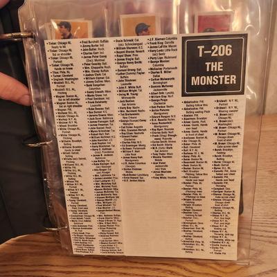 T-206 Baseball Cards Binder filled Replica