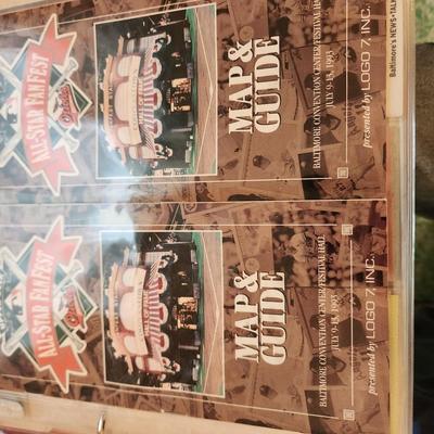 Binder filled w 1993 All Star Game Memorabelia Oriole Park at Camden Yards All Star Fan Fest