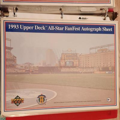 Binder filled w 1993 All Star Game Memorabelia Oriole Park at Camden Yards All Star Fan Fest