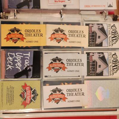 Binder filled w 1993 All Star Game Memorabelia Oriole Park at Camden Yards All Star Fan Fest