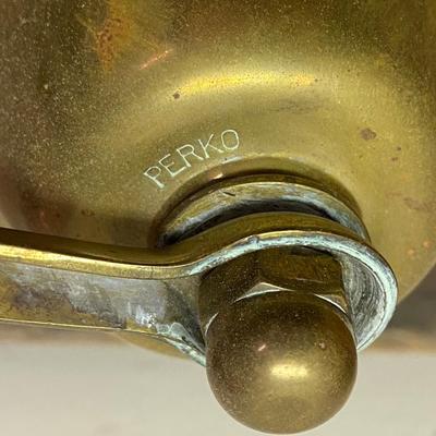 Vintage Perko Brass Nautical Fog Dinner Bell