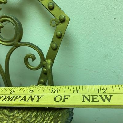 Vintage Metal Ornate Wall Sconces for Pillar Candles