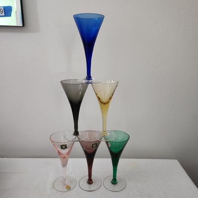 6 Colored Golden Crown E&R Glasses
