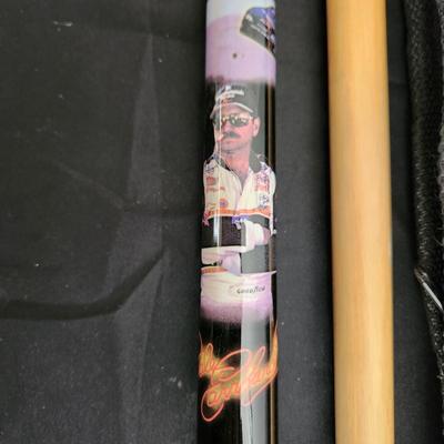 Vintage Dale Earnhardt Sr. GLD Pool Stick Cue 19 oz w Soft Case