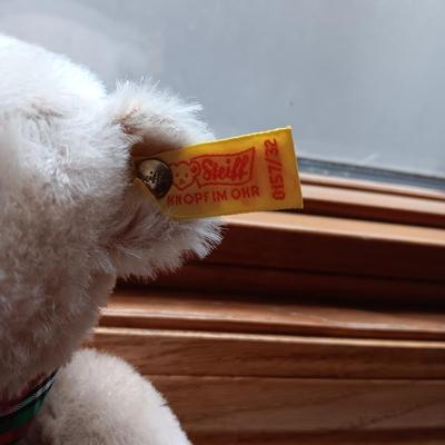 STEIFF FULLY JOINTED TEDDY BEAR APPROX 12 INCHES TALL
