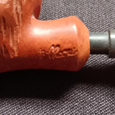 HUMIDOR TOBACCO PIPE HOLDER WITH STEER HEAD PIPE FROM FRANCE