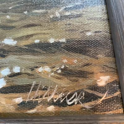 M527 Skipjack Signed and Numbered Print on Canvas of Sailboat Painting