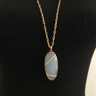 Beautiful Sole/ Society Opalite rhinestone pendant necklace