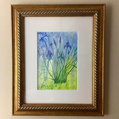 UBR541 Original Watercolor “Royal Blue” by Bonnie Hartigan