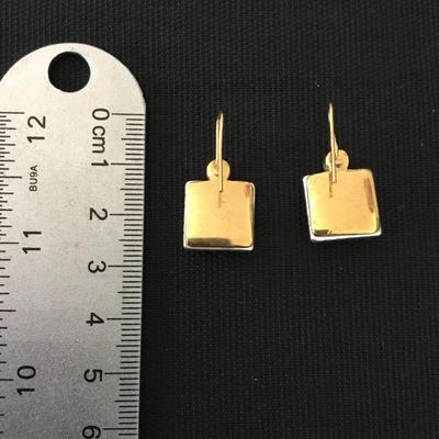 Beautiful, vintage, gold and silver toned earrings