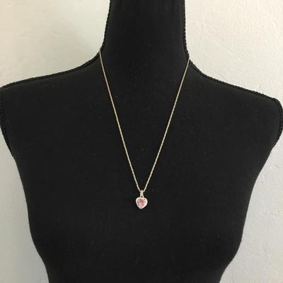 Cute 925 vintage Italy chain and 925 silver heart pendant