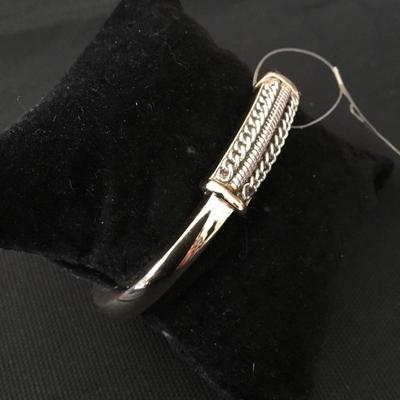 New Chicos, gold tone, hinged bracelet