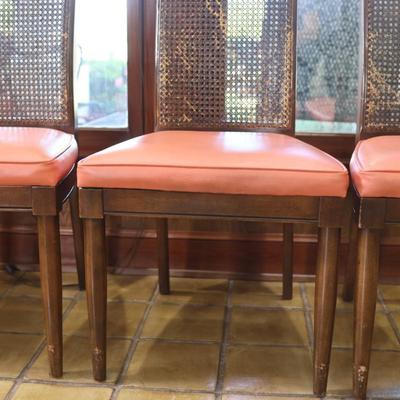 Cane Back Dining Chairs (See Details)