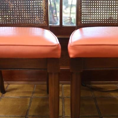 Cane Back Dining Chairs (See Details)