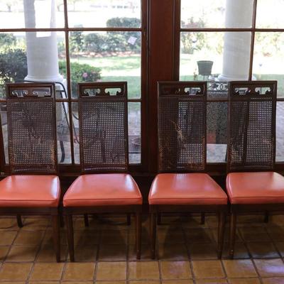 Cane Back Dining Chairs (See Details)