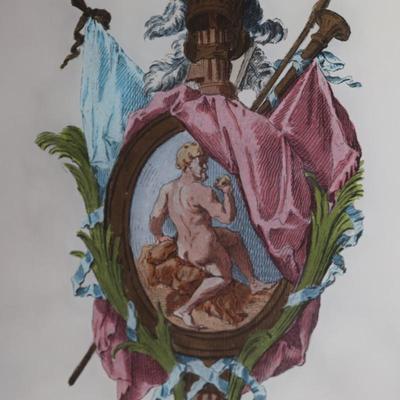 Art Lore "Trophies" Painting on Glass
