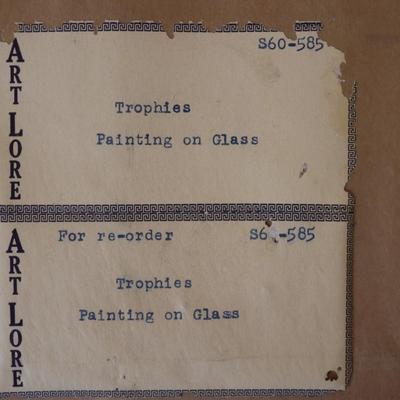 Art Lore "Trophies" Painting on Glass