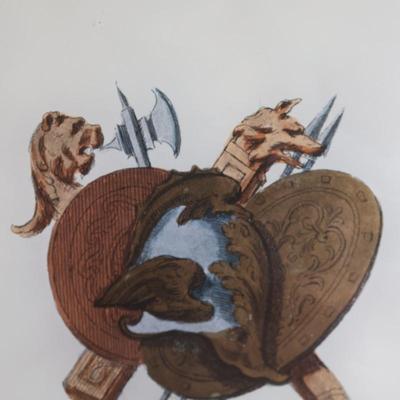 Art Lore "Trophies" Painting on Glass
