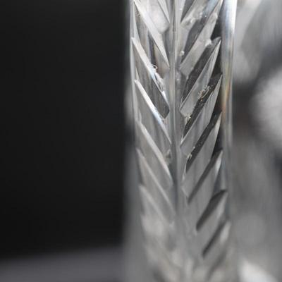 Brilliant Cut-Glass Pitcher and Cup (See Details)