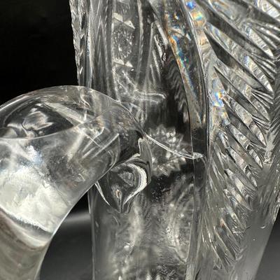Brilliant Cut-Glass Pitcher and Cup (See Details)