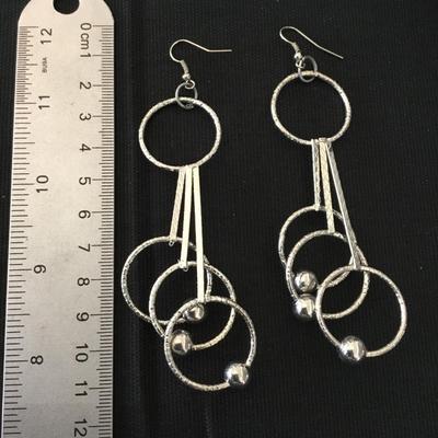 Cute silver tone Fashion earrings