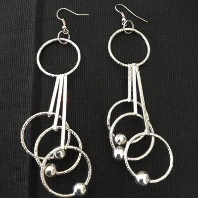 Cute silver tone Fashion earrings