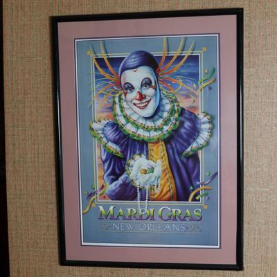 Mardi Gras 1990 Framed Poster