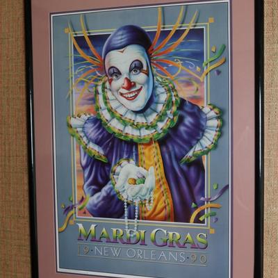 Mardi Gras 1990 Framed Poster
