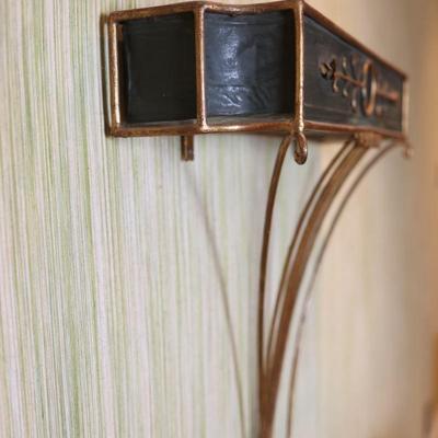 Wall Hanging Plant Holder with Faux Plant