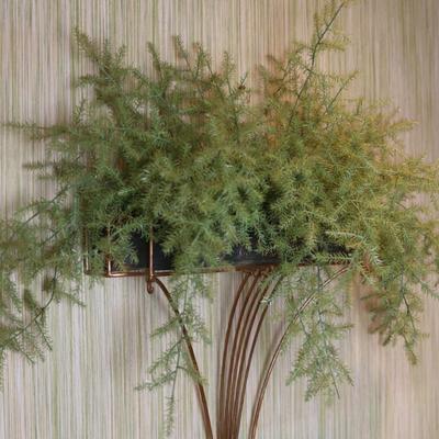 Wall Hanging Plant Holder with Faux Plant